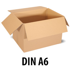 Kartons im DIN A6-Format