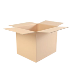 1-wellige Kartons, braun - 650 x 635 x 350-550 mm - variable Höhe, Qualität C 1.3